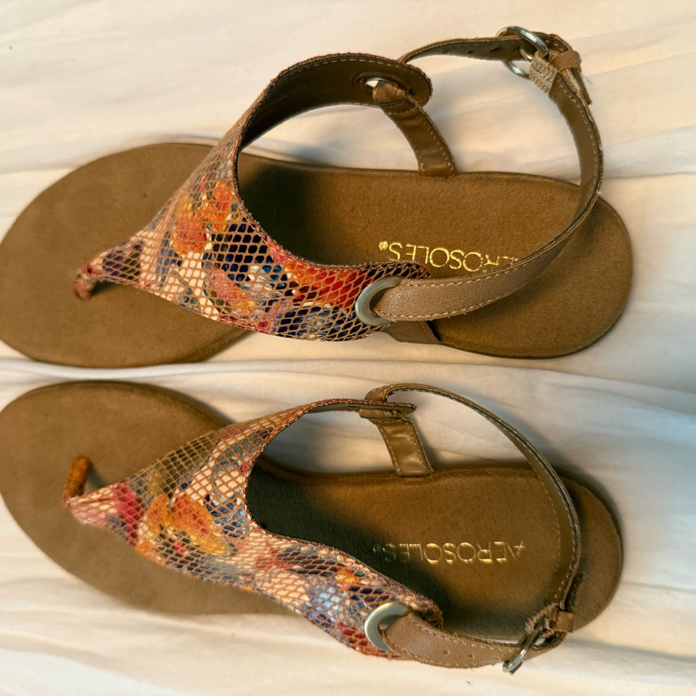 AEROSOLES Colorful Patterned Sandals - Picture 2 of 6